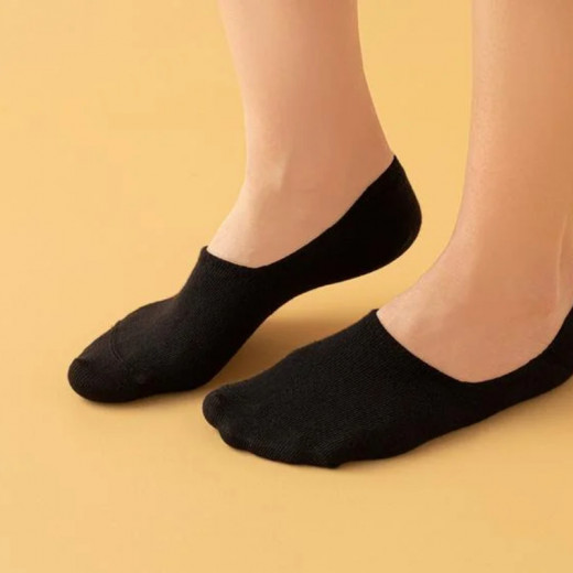 English Home Basic Cotton Women Single Ballet Socks Black  36-40