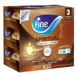 Fine Wellness Scents Facial Tissue, Spiritual, Silver Oud Carton of 120, 3 Packs
