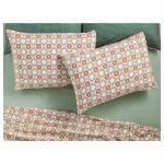 English Home Daisy Cell Pillow Case, Orange, 50x70 Cm, 2 Pieces