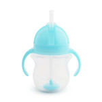 Munchkin Click Lock Weighted Flexi-Straw Cup, 207 Ml, Blue Color