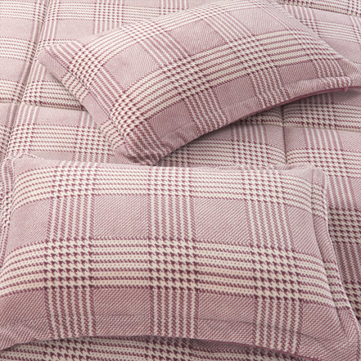 Nova Home Sketch Winter Printed Flannel Comforter Set - Single/Twin - Purple  3 Pcs