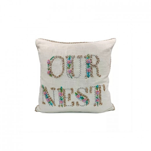 Nova cushion cover embroidery nest unique  50*50