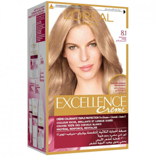 Loreal Excl Crm 8.1 Ash Light Blonde