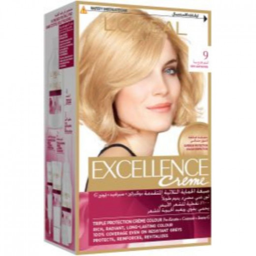 Loreal Excl Crm 9 (2) Nat Light Blonde
