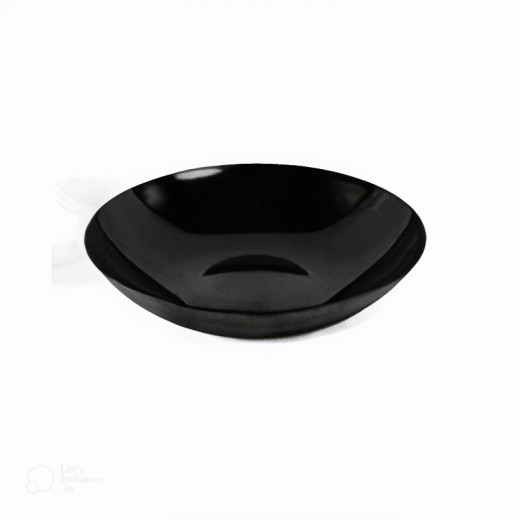 Vague Melamine Round Bowl Black  60.5 cm