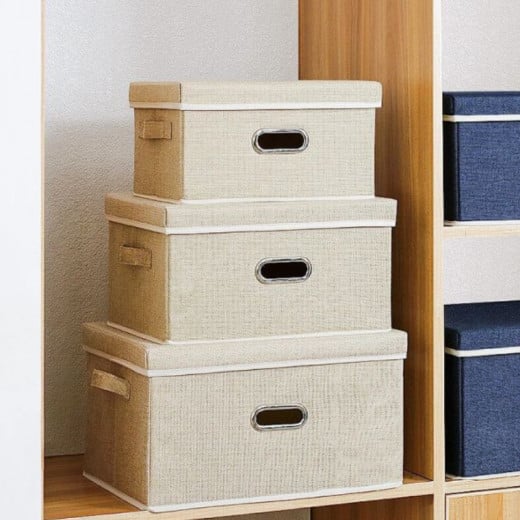 ARMN Tidy Fold Storage Box - Beige Small