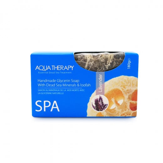 Aqua Therapy Hand Made Glycerine Soap ( Lavender), 180g [With Loofah]