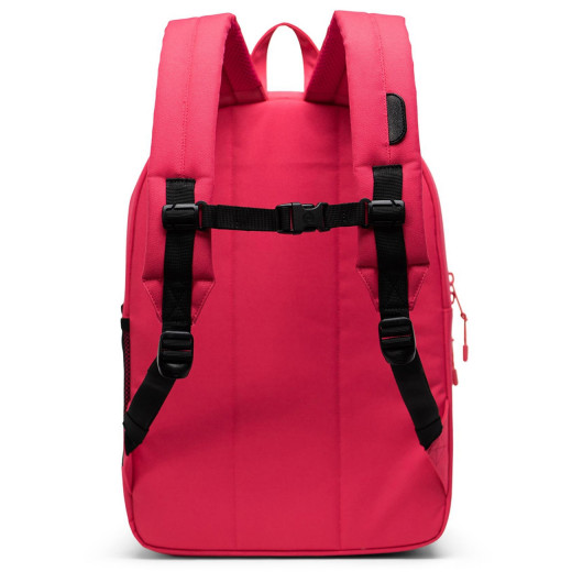 حقيبة ظهر هيريتيج كيدز للشباب باللون الأحمر/الأسود اللامع من هيرشال