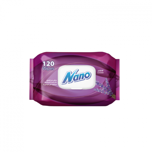 Nano Lavender Wet Wipes 120 Wipes