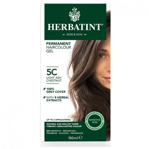 Herbatint Permanent Hair Dye 5C Light Ash Chestnut 150ml