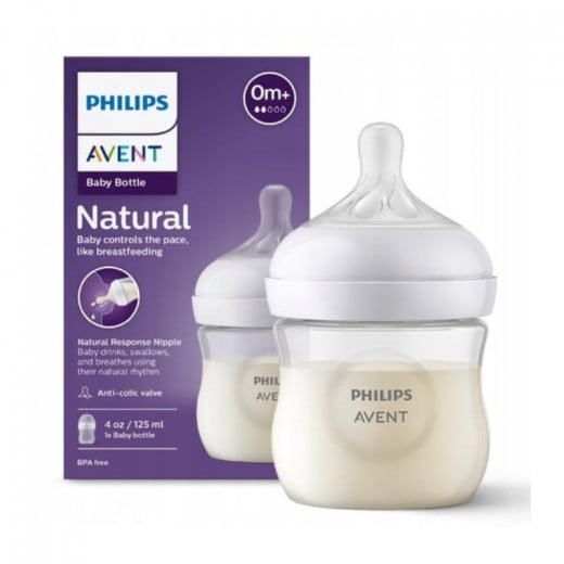 Philips Avent Natural Response PP Bottle 0 Ay+125ml
