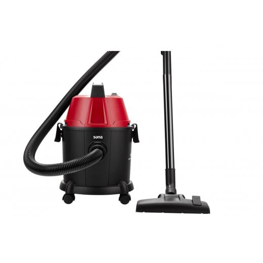 Sona Vacuum Cleaner Wet & Dry 2400W Red 15 L