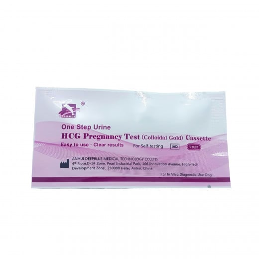 شريط اختبار الحمل بخطوة واحدة، كاسيت ومنتصف (البول) / اختبار الحمل السريع HCG
