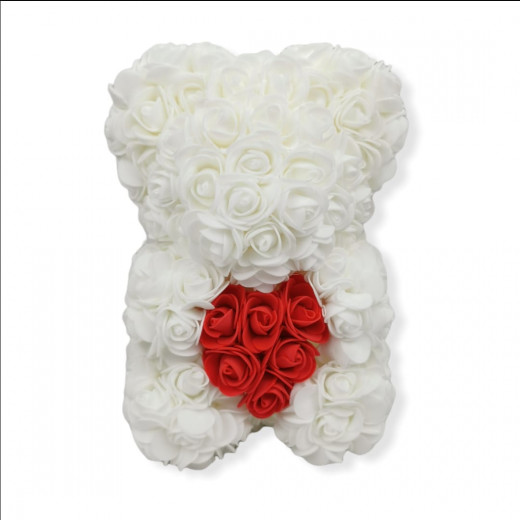 Rose Hand Made Teddy Bear, Red Roses