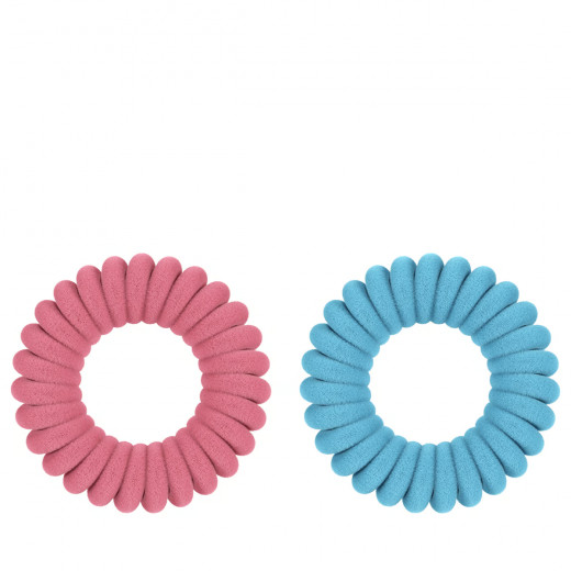 Invisibobble power fluffy rose and ice - set of 3 hair ties