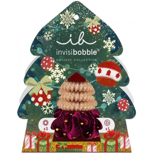 Invisibobble set holidays good things come in trees