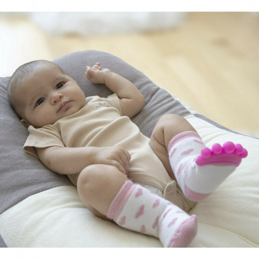 Babyjem teether socks pink