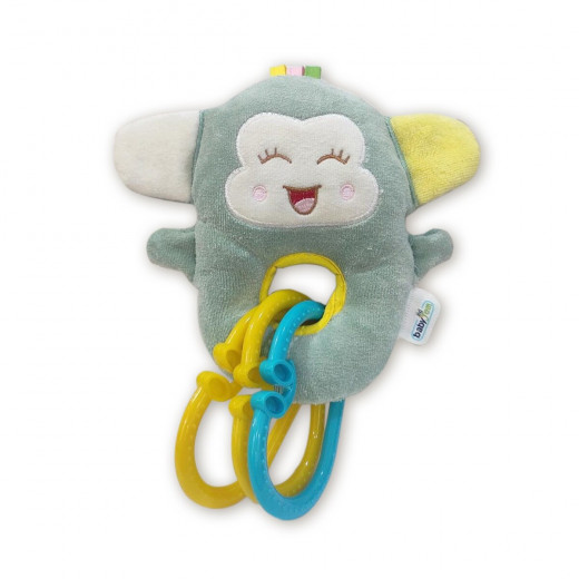 Babyjem little monkey toy pacifier green
