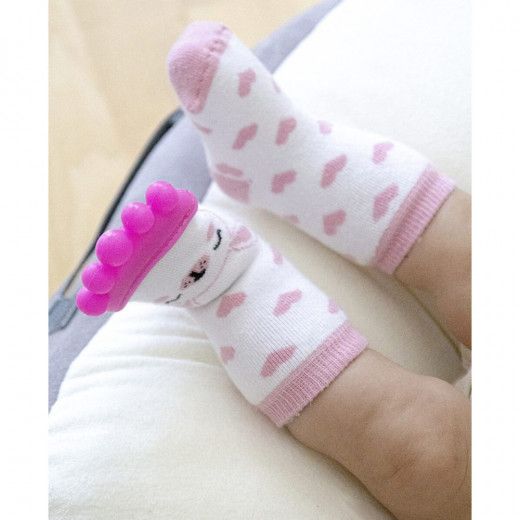 Babyjem teether sock girls  pink