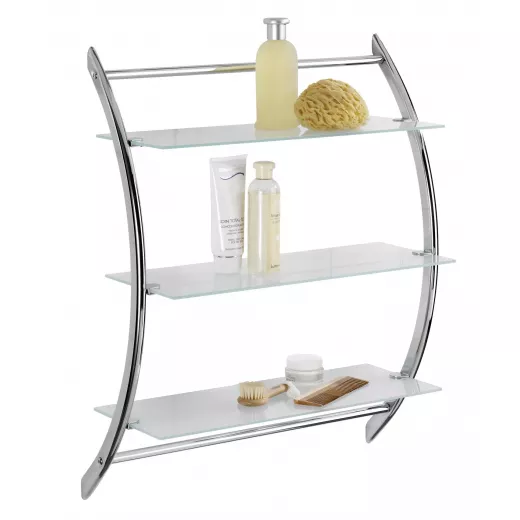 Wenko "Vermont" Wall Rack, Silver Color, Stainless Steel