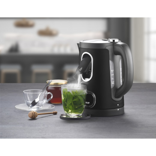 Trisa Electric kettle "2-in-1 perfect cup" 1.5l black