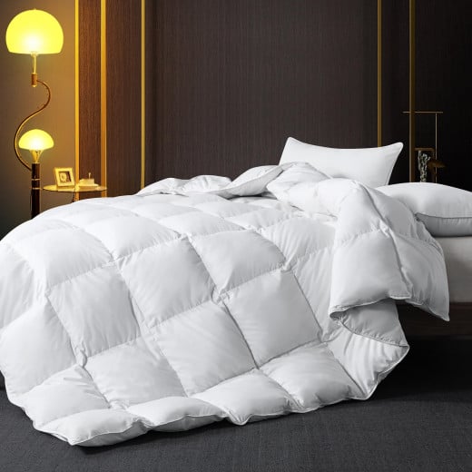 Nova Home Luxury Goose Down Comforter, 100% Cotton Cover, 260*220