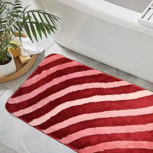 Nova Home Cable Bath Mat, Pink Color, Size 50*80