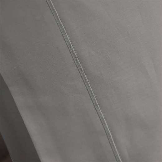 Fieldcrest Plain Fitted Sheet Set, 100% Cotton 220 Thread, Grey Color