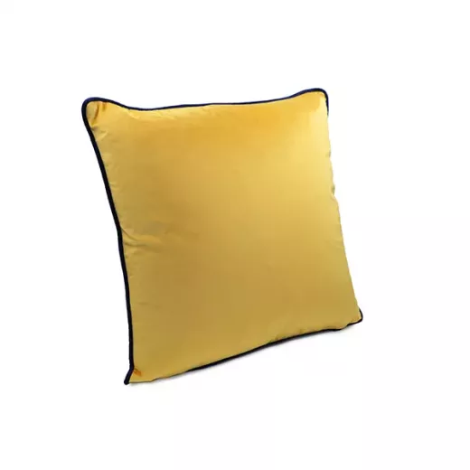 Nova Home Velvet Cushion Cover, Yellow, 47x47 Cm