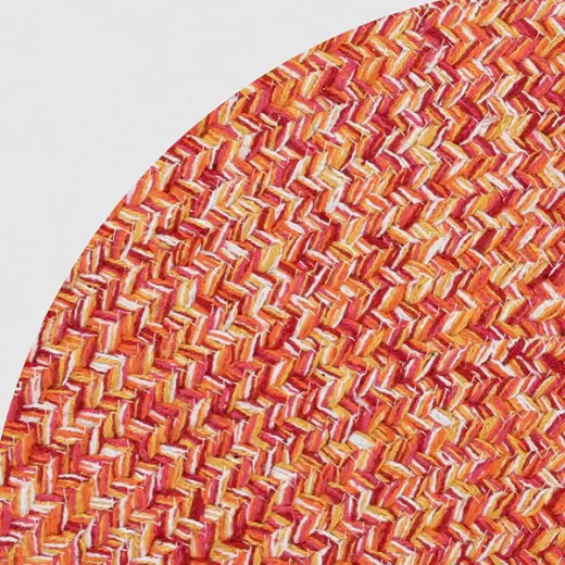 Nova Home Nexa Hand Woven Rug 100% Cotton, Orange Color, 180cm