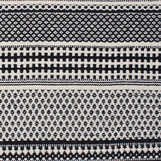 Nova Home Samaira Hand Woven Rug, Black Color, 90*60 Cm