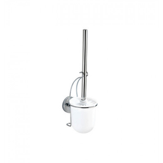 Wenko Toilet Brush Vacuum-loc, Stainless Steel - White