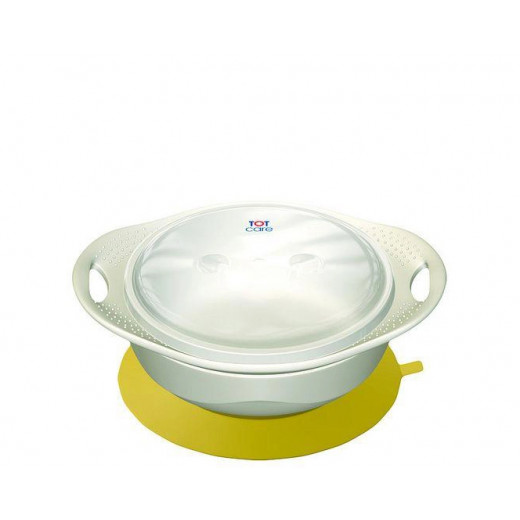 Totcare  Feeding Bowl With Rubber Base Yellow