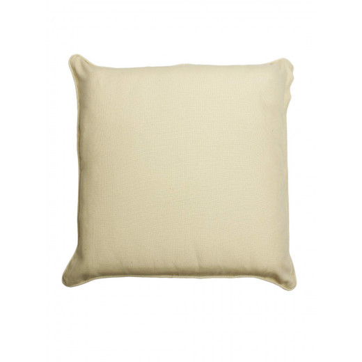Nova Home Plain Colors Cushion Cover, Beige Color, 45x45 cm,