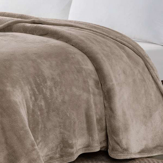 Nova Home Silky Blanket - King/Super King - Taupe