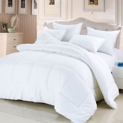 Nova Home Down Alternative Comforter Cover, Cotton, 233 Thread Count, White Color, Twin Size