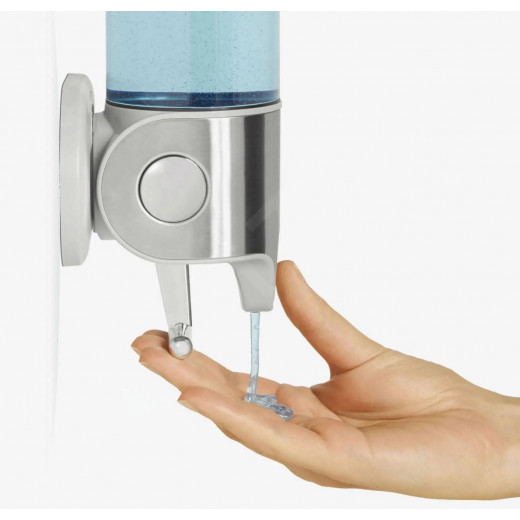 Simplehuman stainless steel shower soap dispenser triple, silver color