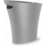 Umbra skinny trash can, silver color, 7.5 liters