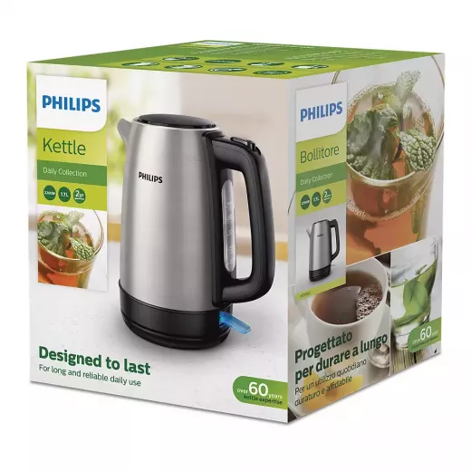 Philips kettle - 1.7l - stainless steel