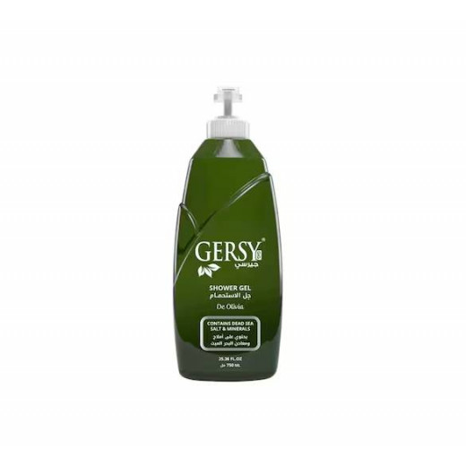 Gersy shower gel 750 ml contains dead sea salts and minerals, De Olivia