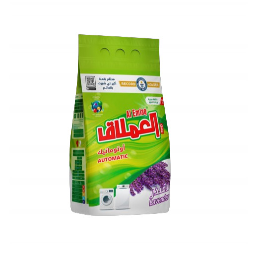 Al Emlaq Eco Clean  Low Foaming Powder Detergent Lavender Bag,5kg