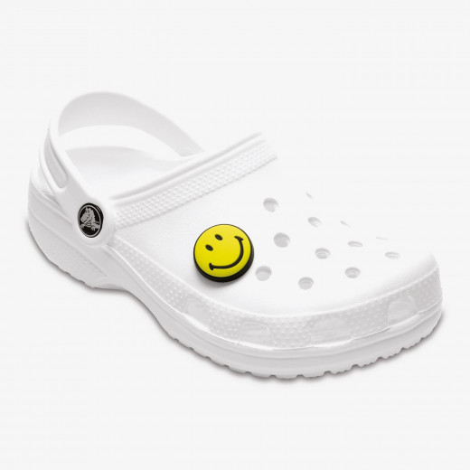 كروكس جيبيتز رمز حذاء جيبيتز لأحذية كروكس، وجه سعيد، أصفر