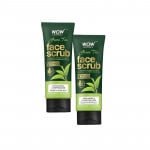 Wow Skin Science Green Tea Face Scrub, 100ml, 2 Packs
