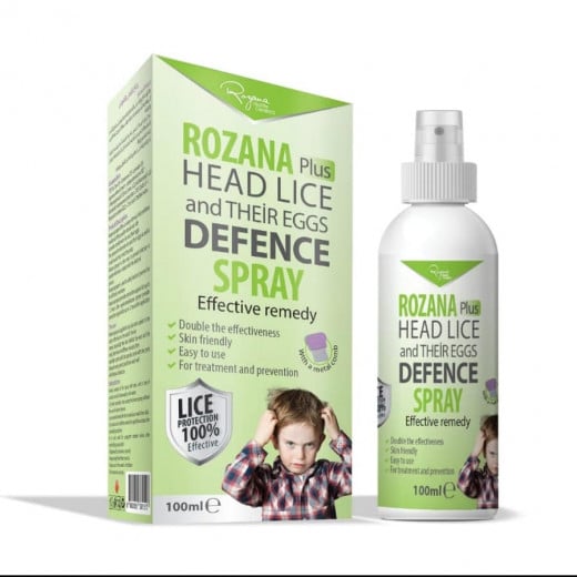 Rozana Head Lice And Their Eggs Defence Spray,  2 Packs