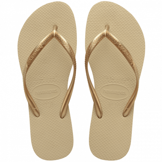 Havaianas Slim Flip Flops - Light Golden - (35 - 36)