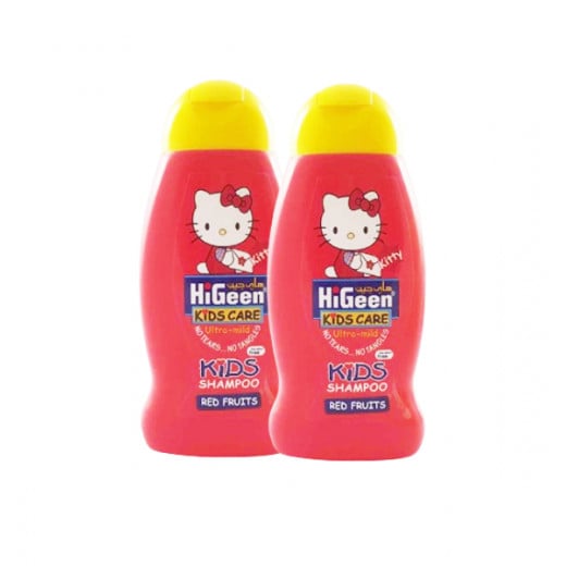 Higeen Shampoo For Kids, Red Fruits Scent, 500 Ml, 2 Packs