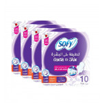 Sofy Gentle to Skin Large Pads, 10 Pieces, 4 Packs