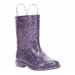 Western Chief Kids Glitter Rain Boots, Purple Color, Size 31