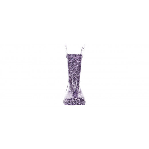 Western Chief Kids Glitter Rain Boots, Purple Color, Size 31