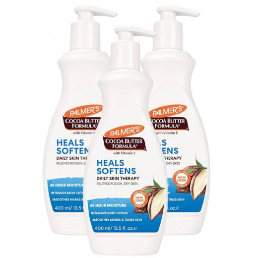 Palmer's Cocoa Butter Heals Softens Formula with Vitamin E, 400 Ml, 3 Packs